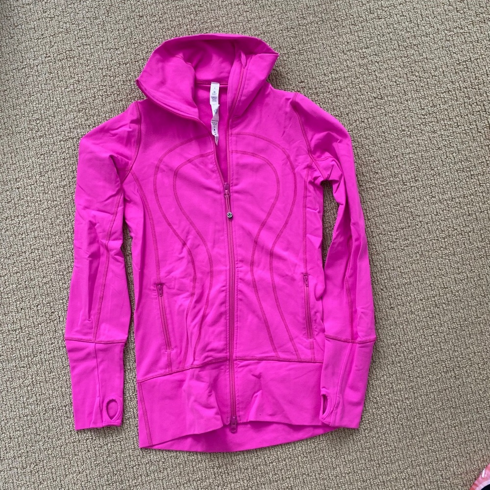 Lululemon in stride jacket hot pink